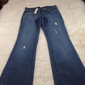 New York & Company women's distressed bootcut jeans size 2